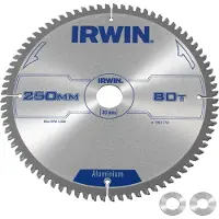 Irwin IRW1907778 250 x 30 mm 80Teeth Professional Kreissägeblatt Aluminium