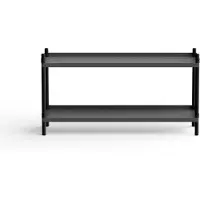 Nine - BOLT Regal 53 x 100 cm 2 Böden, Eiche / schwarz