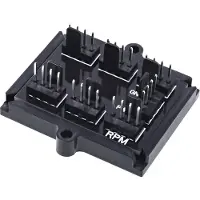 Phobya 1011224, Kabelsplitter, Schwarz, 1 Stück(e), 1 x 4-pin PWM, 6 x 4-pin PWM
