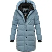 NAVAHOO Steppmantel "Knutschilein" Stylischer Damenmantel mit abnehmbarem Fleece-Kragen