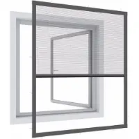 Windhager Insektenschutz EXPERT Plisseefenster ohne Bohren anthrazit 130x150 cm