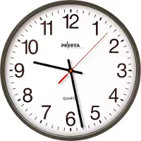 Peweta 44.130.212 Wanduhr schwarz 25,0 cm Kunststoff