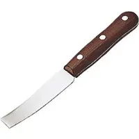 Bohle Kittmesser mit Holzheft und stumpfer, gebogener, durchgehender 28mm Klinge