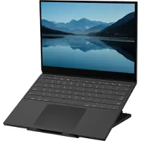 Fellowes Laptop Ständer Breyta, für 1 Laptop bis 15" & bis 5 kg, höhenverstellbar, zusammenklappbar, B 235 x T 268 x H 14 mm, 100 % Recycling-Kunststoff, schwarz