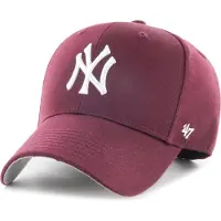 47 Brand MLB New York Yankees Kinderkappe B-RAC17CTP-KM, Burgunderrot, Einheitsgrösse