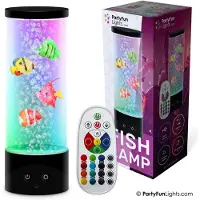 Partyfunlights - Fishing lamp with remote control - H: 28cm (605404)