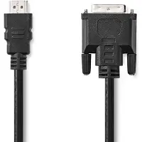 Nedis HDMI -Kabel - HDMI Stecker - DVI-D 24+1-Pin Stecker - 1080p - Vernickelt - 3.00 m - Gerade - PVC - Schwarz - Label