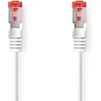 Nedis CAT6-Netzwerkkabel - RJ45 Stecker - RJ45 Stecker - S/FTP - 10.0 m - Rund - LSZH - Weiss - Label