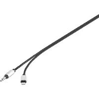 Renkforce USB / Klinke Audio Anschlusskabel [1x Apple Lightning-Stecker