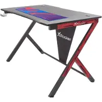 X Rocker X-Rocker Ocelot Gaming Bureau - Esports - Carbon look - Zwart - Blauw