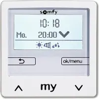 Somfy Zeit- Wind- und Sonnenautomatik Soliris Smoove Uno Pure White o