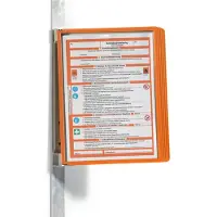Durable Magnet-Wandhalter-Set Vario Wall, inkl. 5 Tafeln, orange