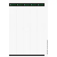 Leitz Ordnerrücken-Etikett für Hängeordner, 34 x 279 mm lang, schmal, grau, passend für Hängeo