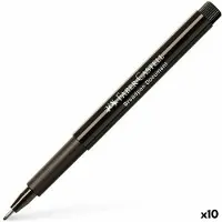 Faber-Castell Broadpen Document, 0,8 mm, schwarz, 10 St.