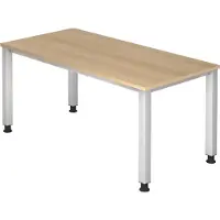Hjh OFFICE PRO QUEO 16 S - 160 x 80 Eiche höhenverstellbar