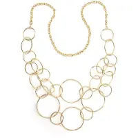 Collezione alessandro Lange Kette "Eliza" mit großen Ringen