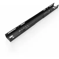 TecLines TKW006B Kabelwanne ausziehbar 1100 - 1700 mm, schwarz