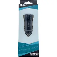 Bullet USB Car Charger Q3.0 + Type C 2.4A
