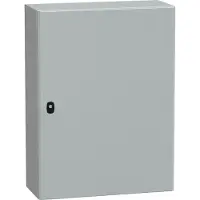 Schneider Electric Electric NSYS3D8625P PanelSeT S3D Volltür mit Montageplatte H800xB600xT250.IP66 IK10 RAL7035.