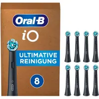 Oral-B iO Ultimate Clean Schwarz mit Farbindikator (8 Stück)