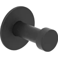 Alles im griff Mantelhaken Pirwa 1 mit Platte ø 30 mm, Tiefe 32 mm, Stahl schwarz matt