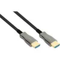 Python AOC Hybrid Ultra-High-Speed HDMI 2.1 Kabel, 8K @60Hz / 4K @120Hz, 48 GBit/s, schwarz, 50m