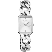 Rosefield Damenuhr STUDIO Octagon XS Kettenuhr Silber eckig SWSSS-O56