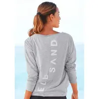 Elbsand Langarmshirt in grau meliert | Gr.: M