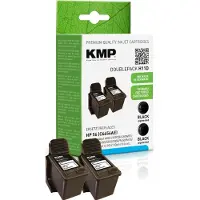KMP H11D schwarz Tintenpatronen ersetzen HP 2x 56 (C9502AE)