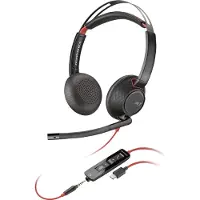 Poly Blackwire C5220 USB-C-Headset + Inline-Kabel, Kabelgebunden, Büro/Callcenter, 164,2 g, Kopfhörer, Schwarz