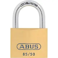ABUS Vorhangschloss 85/50 mm gleichschliessend gehärteter Stahlbügel, mit 2 Schlüsseln