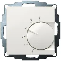 Eberle Controls 191873224502 UP-Raumregler, RAL9010 glänzend 55x55, 5-30C, AC 24V, 1Wechsler, 10A/5A bei DC 24 V Schaltleistung 30 W UTE 1032-RAL9010-G-55