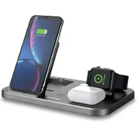 Veho DS-7 Qi, Drinnen, Kabelloses Aufladen, Silber