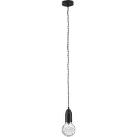 Nova Luce VEDA Pendelleuchte G9 Schwarz 120x9,5cm dimmbar 9536417