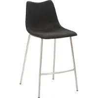 Mayer Sitzmöbel Barhocker MAYER SITZMÖBEL "mySOLO", schwarz, B:49cm H:95,5cm T:55cm, 50% Polyurethan, 50% PVC, Hocker, Barhocker