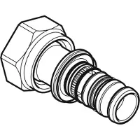 Geberit bergang Mepla d 50mmxG 1 3/4, m ÜM, Rotguss