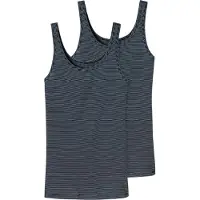 Schiesser Tanktop Damen 162896 Modal Essentials Night Blue (2er Set)-M