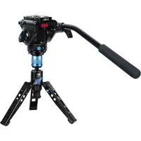 Sirui P-325FL Carbon Einbeinstativ 178 cm mit Standspinne + Videoneiger VA-5