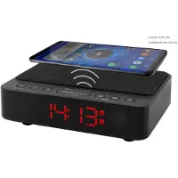 Soundmaster UR124SW, Digitaler Wecker, Schwarz, 24 h, FM, PLL, 5 W, LED