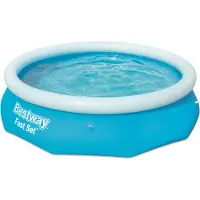 Bestway Fast Set 57266 Aufstellpool Aufblasbarer Rundpool 3638 L Blau