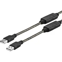 VivoLink PROUSBAA20, 20 m, USB A, USB A, USB 2.0, Schwarz