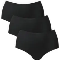 Anita Panty "Panty Essentials High Waist Briefs 3P 3er Pack", Damen, Gr. S, schwarz, Obermaterial: 80% Polyamid PA. 20% Elasthan EL., Unterhosen Panty