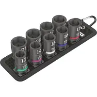 Wera 05004580001, Steckschlüssel-Satz, 1/2", Metrisch, 9 Kopf/Köpfe, 13,14,15,16,17,18,19,20,21 mm, 230 mm