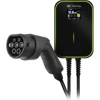 Green Cell GC Wallbox Ladestation für EV Elektroautos PHEV | 22kW / 11kW / 7,2kW | Kabel Typ 2 6m | 3-Phasig 32A | IP66 | Ladegerät kompatibel mit Tesla Model 3 / S/X/Y, ID.3, i3, ZOE usw.