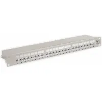 Goobay CAT 6a 48,30cm (19") Patch Panel, 24 Port, Grau