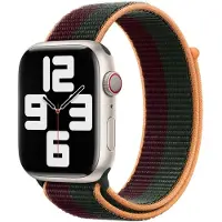 Apple Sport Loop Armband für Watch | 44/45/46/49 mm - Dark Cherry/Forest Green