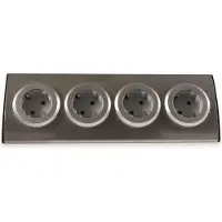 REV 0015400703 Steckdosenleiste ohne Schalter 4fach Flachstecker 1 St