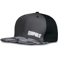 Rapala Lure Camo Flat Brim Snapback Kappe Schwarz Herren,Damen Schwarz One Size