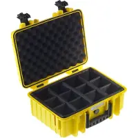 B&W outdoor.cases type 4000 gelb + Verteiler