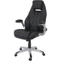 MCW Bürostuhl MCW-A65, Schreibtischstuhl Chefsessel Drehstuhl, Kunstleder MVG- schwarz